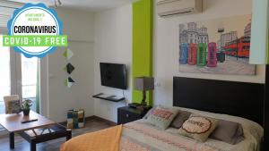 TV a/nebo společenská místnost v ubytování Apartamento Rulosol 1