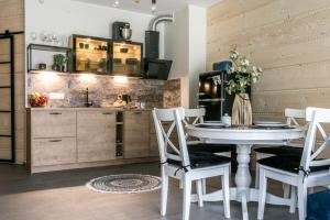 Kuchyňa alebo kuchynka v ubytovaní Apartament Karpielówka przy Potoku