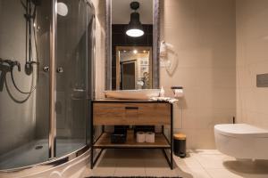 Kúpeľňa v ubytovaní Apartament Karpielówka przy Potoku