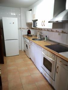 Virtuvė arba virtuvėlė apgyvendinimo įstaigoje Apartamento Las Huellas