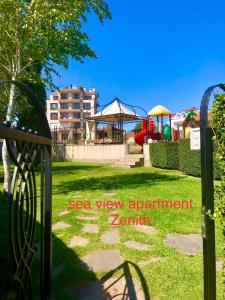 A garden outside Sea View NewApartment-Bulgaria-Chernomorets