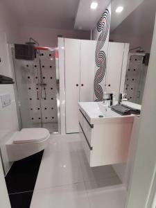 Koupelna v ubytování Apartament Szklane Tarasy