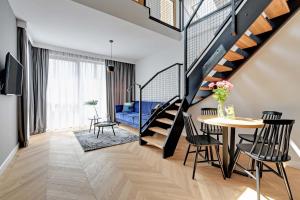Χώρος καθιστικού στο Equus Sopot Apartments