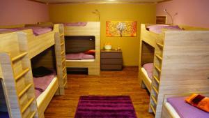 Двухъярусная кровать или двухъярусные кровати в номере Bavaria City Hostel - Design Hostel
