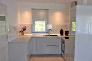 Kuchyňa alebo kuchynka v ubytovaní Apartament Słoneczny