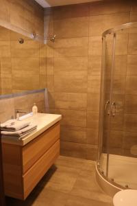 Kúpeľňa v ubytovaní Apartament Nadwarciański