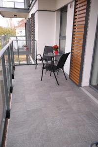Balkon lub taras w obiekcie Apartament Nadwarciański