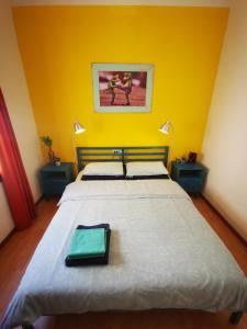 Posteľ alebo postele v izbe v ubytovaní GINGER apartment