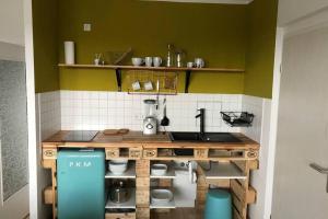 Кухня или мини-кухня в Designer Wohnung in Dresden
