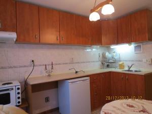 A kitchen or kitchenette at Family Hotel Lebed