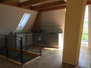 Kuchyň nebo kuchyňský kout v ubytování BnB Hopfengrün Langenthal