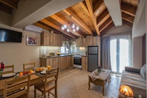 Kuchyňa alebo kuchynka v ubytovaní Nefeli seaview apartment