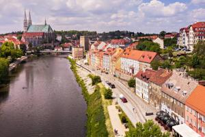 Widok na miasto Zgorzelec z tego apartamentu
