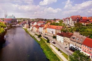 Widok na miasto Zgorzelec z tego apartamentu