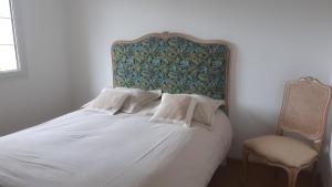 Postel nebo postele na pokoji v ubytování gîte de bon air
