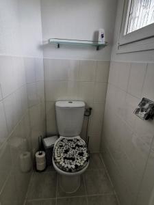Et badeværelse på Wuivend Riet gelegen op Resort Venetie