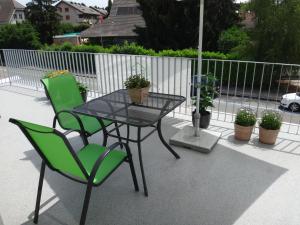 Balkón nebo terasa v ubytování BnB Hopfengrün Langenthal