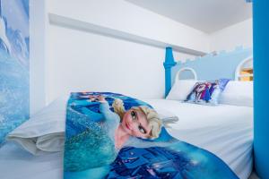 Letto o letti in una camera di Han Tian Slide