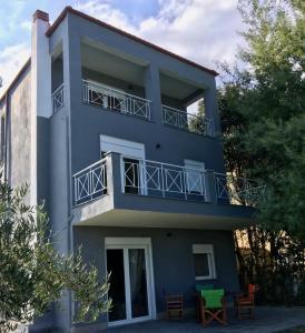Balkón nebo terasa v ubytování Modern House