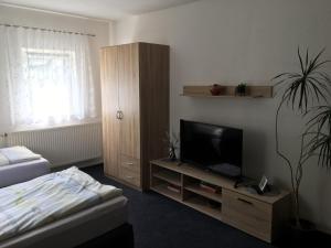 TV a/nebo společenská místnost v ubytování Ferien in Sachsen