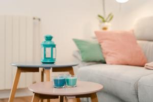 Ein Sitzbereich in der Unterkunft Accommodation TRI MURVE