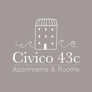 a logo for the clova apartments and rooms at Civico 43c in Porto San Giorgio