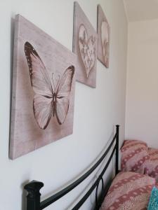 Postel nebo postele na pokoji v ubytování Nido d'amore