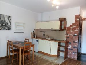 Kjøkken eller kjøkkenkrok på Apartament Bronowice