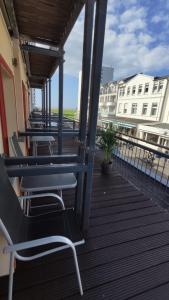 Balkón nebo terasa v ubytování Hotel Paula Norderney