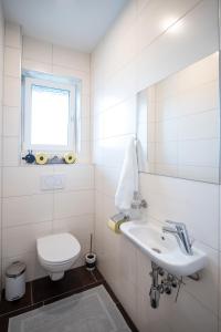 Koupelna v ubytování Ferienhaus Prasl