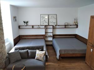 Postel nebo postele na pokoji v ubytování Apartmán Jurko - Stará Morava