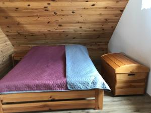 Postel nebo postele na pokoji v ubytování Miodunka