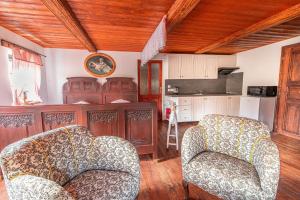Kuchyň nebo kuchyňský kout v ubytování Apartmány Tollendorf Lužické hory
