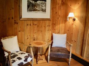 Istumisnurk majutusasutuses Gîte de Planchouet
