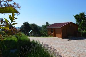 Zahrada ubytování Chambres d'hôtes Les vignes