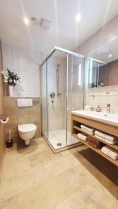 Koupelna v ubytování Appartements-Pension Reinstadler