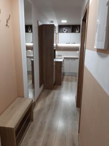 Postel nebo postele na pokoji v ubytování Apartmán pod hradem