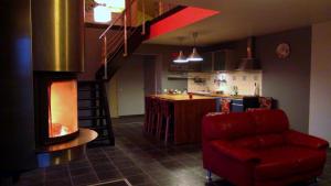 Kuchyň nebo kuchyňský kout v ubytování Holiday House Koceri