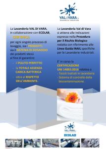 a brochure design for a water agency at Albergo La Lampara in Deiva Marina