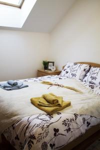 Postel nebo postele na pokoji v ubytování Apartma Pegaz