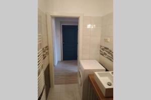 Koupelna v ubytování Apartmán se zahradou v Protivíně č.2