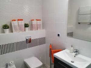 Kúpeľňa v ubytovaní Apartament na Lazurowej + 4 fotografie