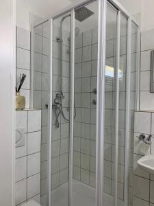 Koupelna v ubytování Hotel Berg