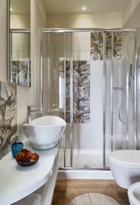 A bathroom at Hotel La Fenice