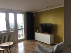 TV a/nebo společenská místnost v ubytování Apartament Katowice Centrum