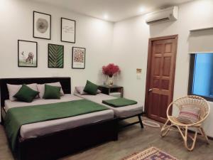 Postelja oz. postelje v sobi nastanitve Kon-Tiki DaNang Hostel