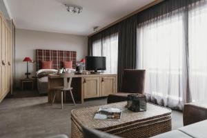 Sjónvarps- og/eða afþreyingartæki á Eco & Wellness Boutique Hotel Sonne