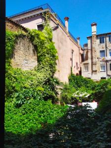 an old building with ivy growing on the side of it at B&B Venice 1964 in Venice