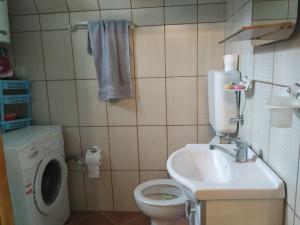 Koupelna v ubytování Romantika