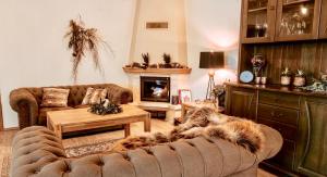 Posezení v ubytování Guest house in Dobele city center- Pilsētas Māja